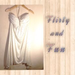 🎀Iridescent White Party Dress 📷 pics inside!