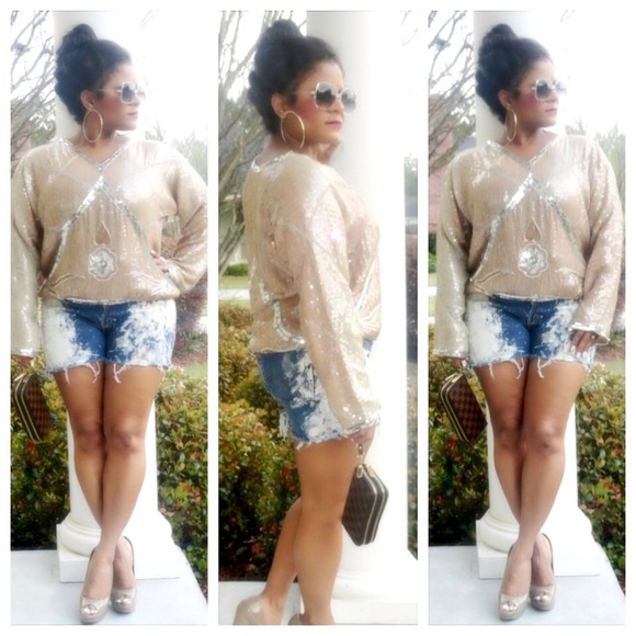 Tops - ❌❌SOLD❌❌Dress Down Sequins Top