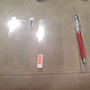 iPhone 5 screen protector set + stylus