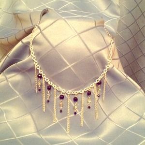 Silver plated chain necklace