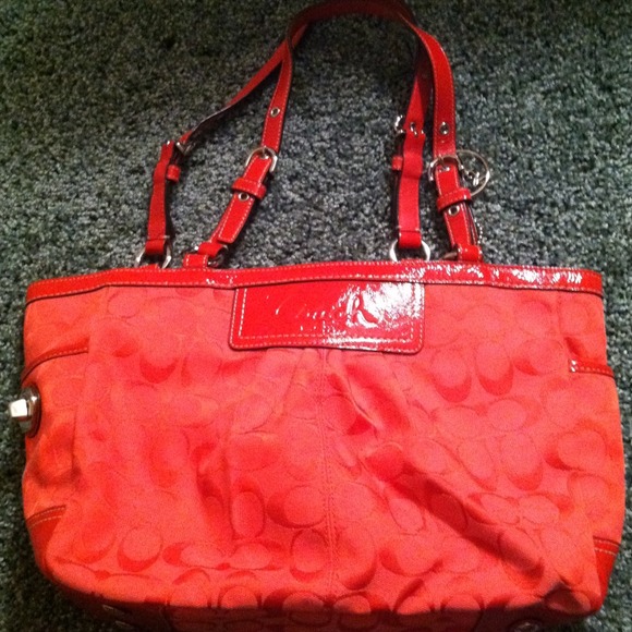 Coach Handbags - Authentic coach red tote