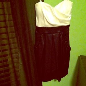 Black and white formal dress!