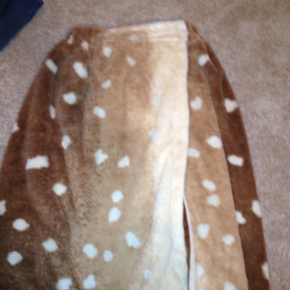 Animal print plush bath wrap