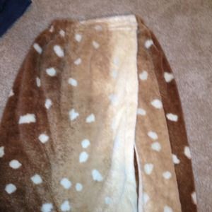 Animal print plush bath wrap