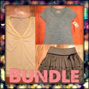Bundle /two tops & skirt/