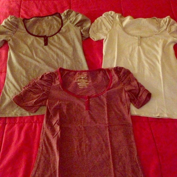 Bundle: three striped tops