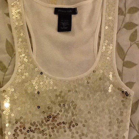 Flourish glitter tank