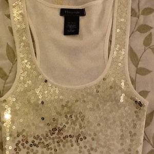 Flourish glitter tank