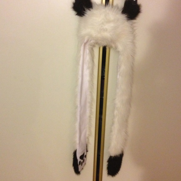 Panda hat with gloves