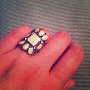 ⚡SOLD⚡White Enamel Ring