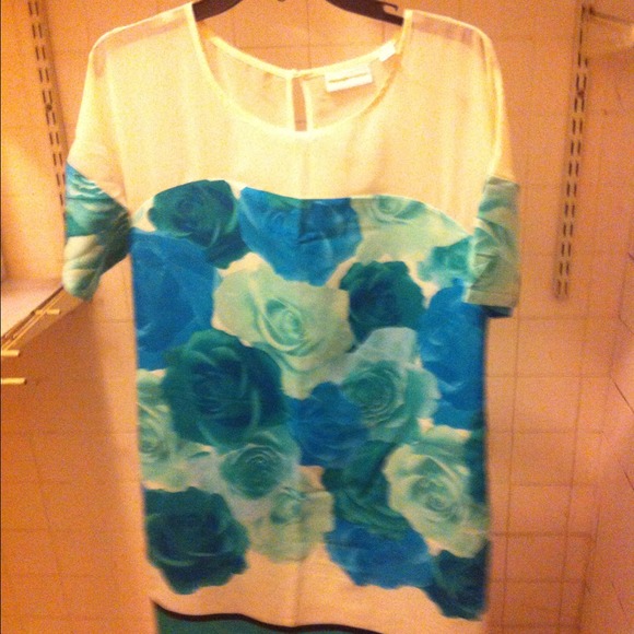 Flower print dress