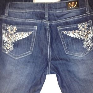Cute Rhinestone Jeans