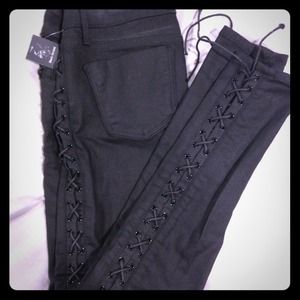 Black Orchid Full Sideseam Lace Skinny Jean