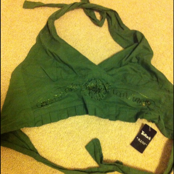 Body scarf top - green