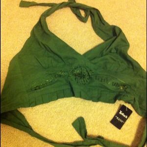 Body scarf top - green
