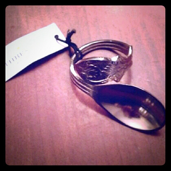 NWT Boutique Stainless Steel Spoon conformed into Napkin Ring!