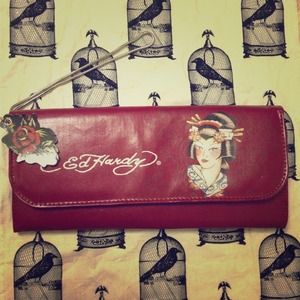 Ed Hardy Geisha Clutch