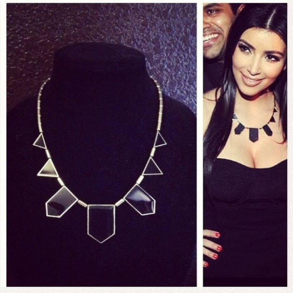 Black and Gold House of Harlow inspired Necklace - Picture 1 of 1