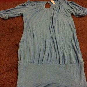 Baby blue bubble shirt
