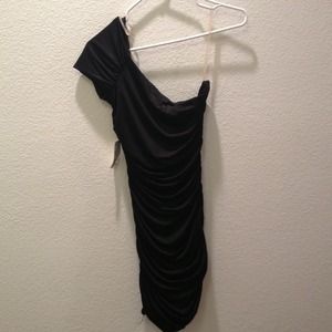Off the shoulder tight slinky dress