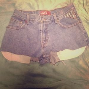 Levi's high waisted shorts! Customize your own!