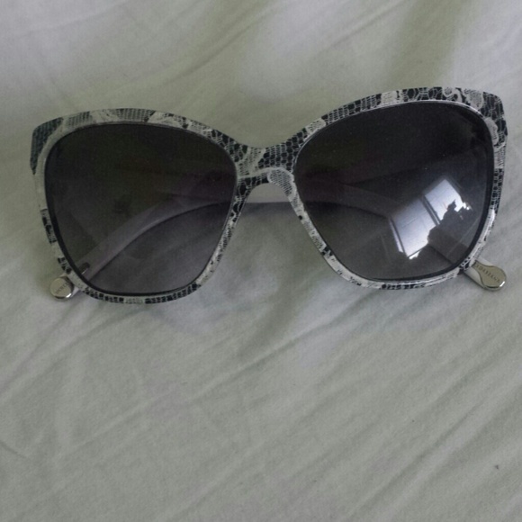 Dolce and Gabbana polka dot lace sunglasses