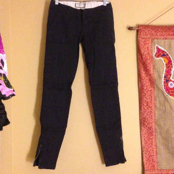 Abercrombie and Fitch Dark Blue Cargo Pants