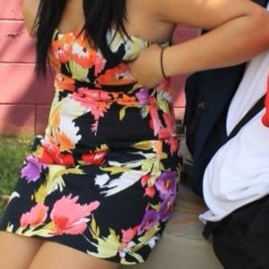 Colorful spring dress