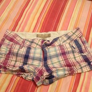 Plaid shorts