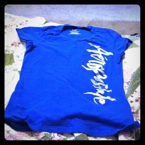 Blue Aéropostale shirt