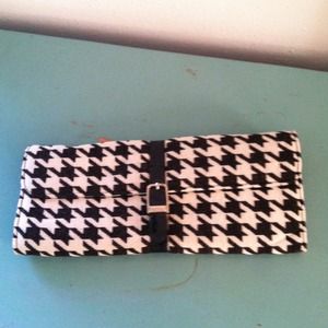 Black and white clutch