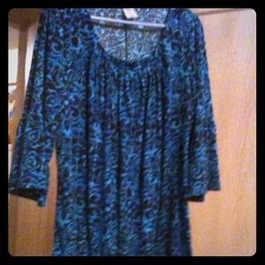 One dark blue shirt and one orange sweater Sz x2