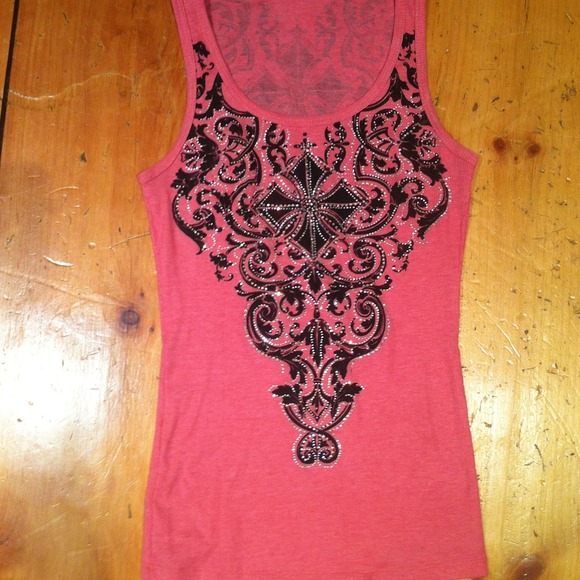 Embellish crystal tank top gorous coral - Picture 2 of 4