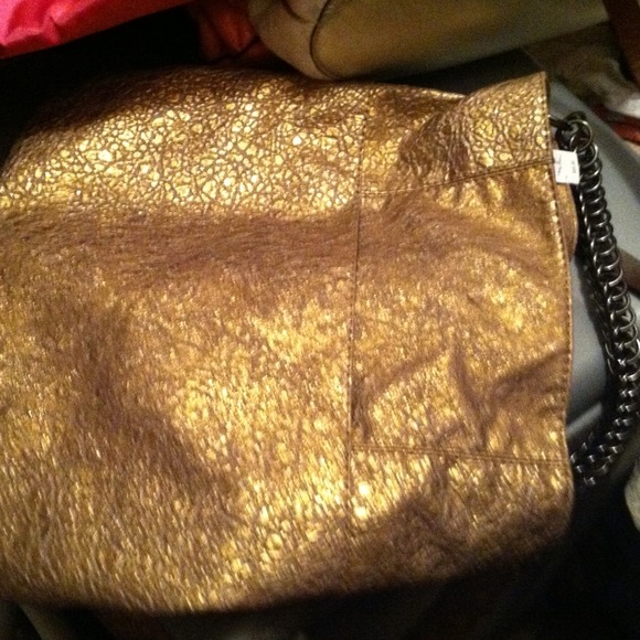 Brand new gold bag.