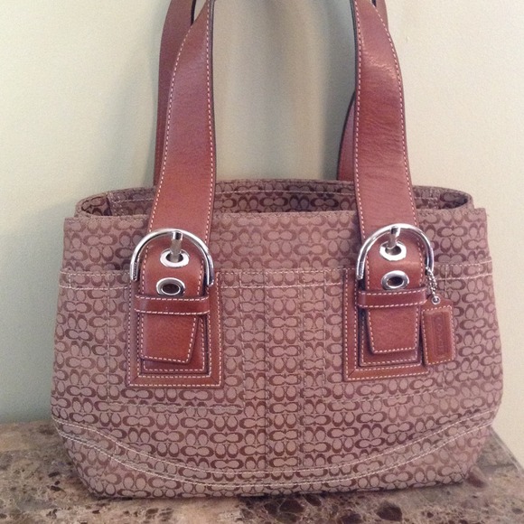 **SOLD**Authentic Coach signature bag