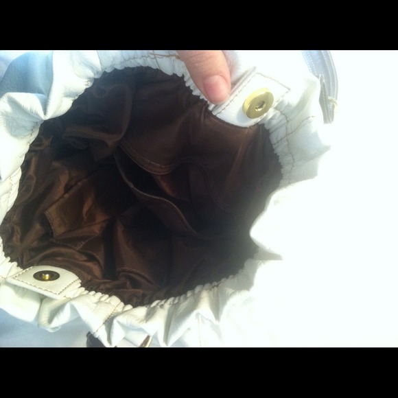 Off white and brown ALDO bag - Picture 2 of 2