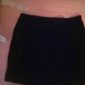 Black mini skirt!