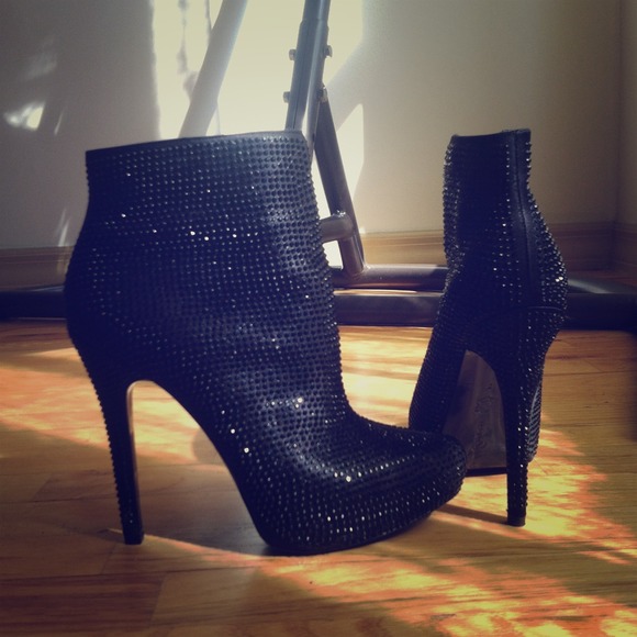 Black ankle boots