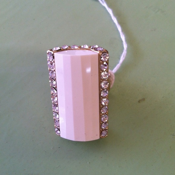 Ivory and gold ring