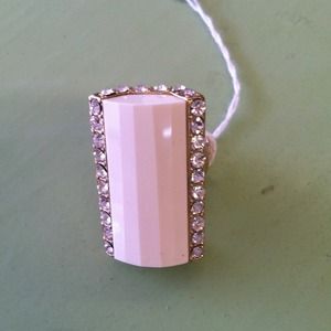 Ivory and gold ring