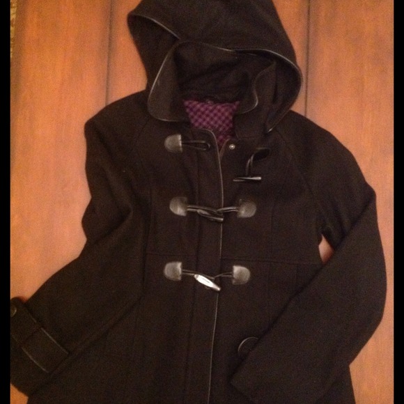 Steve Madden Pea Coat with Toggles and Hood