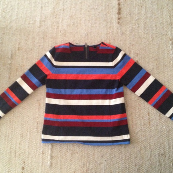 J. Crew striped long sleeve top