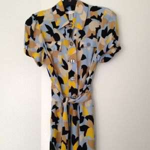 Diane Von Furstenberg Clio dress in Cut Out Tulip