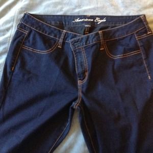 American Eagle stretch Jegging dark wash**TRADED**