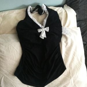 Reduced!! Brand new with tags, black tankini top.