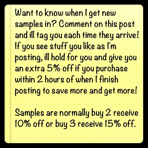 Sample sale notifications!