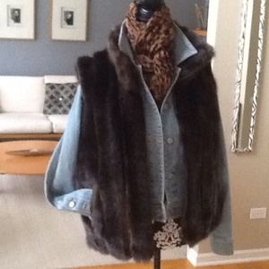 Reversible faux mink vest! FINAL REDUCTION!