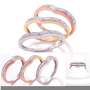 Sold to @barnwell71 Set of 3 diamon ringsct-0.06