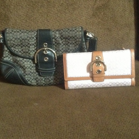 Used Coach purse and wallet