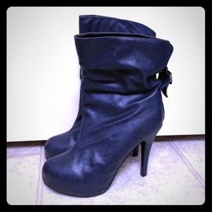 Midnight blue forever 21 boots